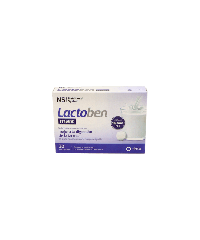 NS LACTOBEN MAX 30 COMPRIMIDOS – foto del producto lactoben max comprimidos