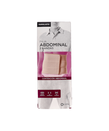 FAJA FARMALASTIC ABDOMINAL 3 BANDAS T P – foto del producto faja farmalastic abdominal