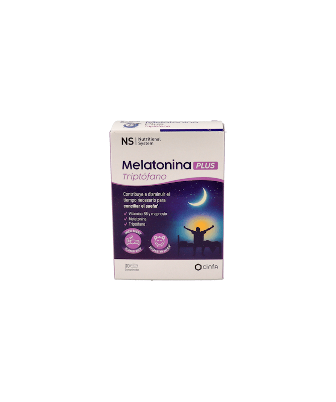 NS MELATONINA PLUS TRIPTOFANO 30 COMPR – foto del producto melatonina plus triptofano