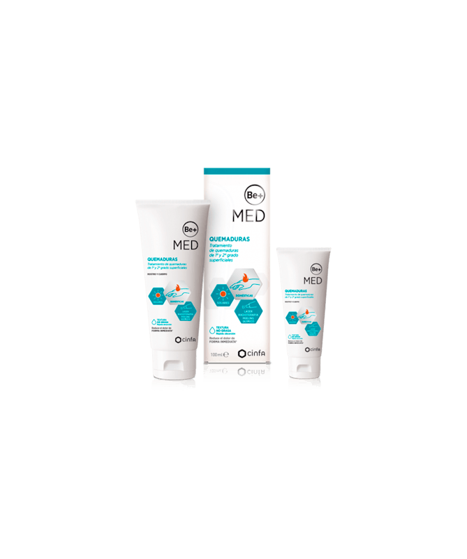 BE+ MED QUEMADURAS 40 ML – foto del producto med quemaduras fórmula