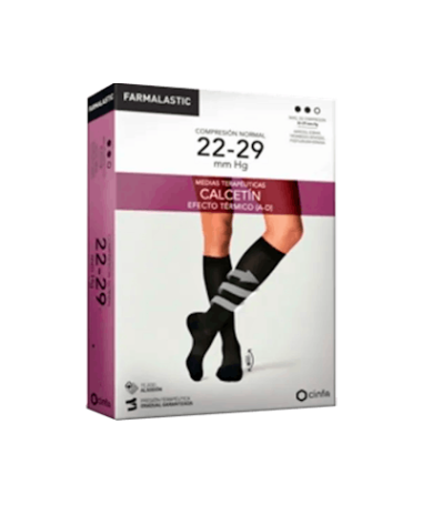 CALCETIN EF TERMICO 22-29 MMHG NEGRO M – foto del producto cada calcetin termico