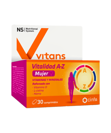 NS VITANS VITALIDAD AZ MUJER 30 COMPR – foto del producto vitans vitalidad mujer