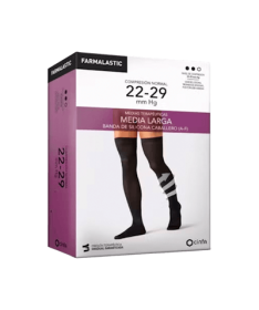 MEDIA LARG FARMALASTIC 15/20MMHG NEGRO S – foto del producto media larg farmalastic