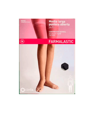 MEDIA LARG FARMALASTIC 15/20MMHG NEGR EG – foto del producto media larg farmalastic