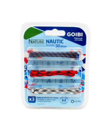 GOIBI PULSERA CITRONELLA NAUTIC X 3UD – foto del producto goibi pulsera citronella