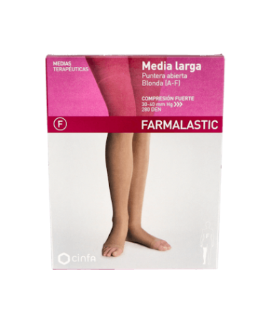 MEDIA LARGA FARMALASTIC FUERTE BLO PA TG – foto del producto media larga farmalastic