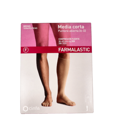 MEDIA CORTA FARMALASTIC FUERTE MEDIANA – foto del producto media corta farmalastic