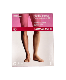 MEDIA CORTA FARMALASTIC FUERTE MEDIANA – foto del producto media corta farmalastic