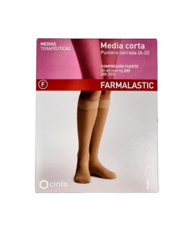 MEDIA CORTA FARMALASTIC FTE C/PUNTE PQÑA – foto del producto media corta farmalastic