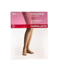 MEDIA LARGA FARMALASTIC FUERTE BLON MED – foto del producto media larga farmalastic
