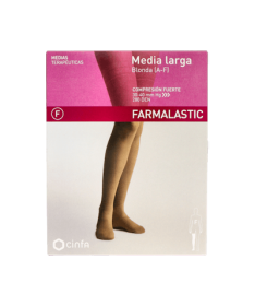 MEDIA LARGA FARMALASTIC FUERTE BLON R. P – foto del producto media larga farmalastic