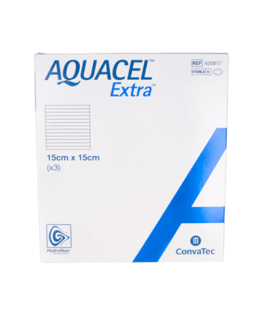 AQUACEL EXTRA APOSITO HIDROCOL 15X15 3U – foto del producto aquacel extra aposito