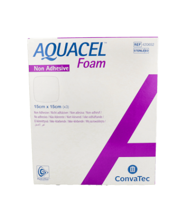 AQUACEL FOAM 15X15 CM 3 APOSITOS – foto del producto aquacel foam 15x15