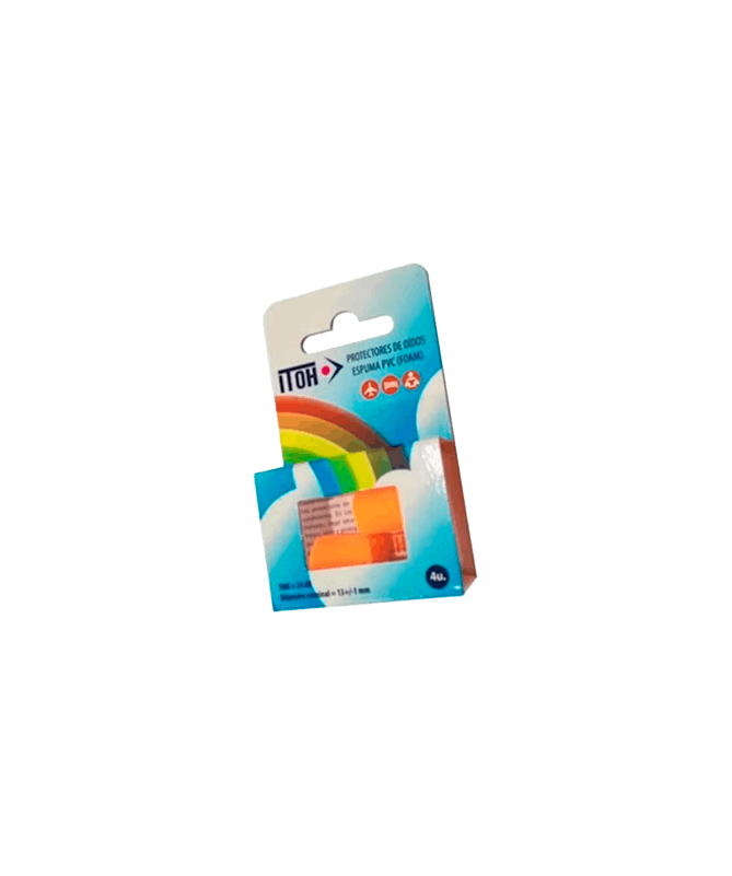 TAPONES ITOH OIDOS ESPUMA AMARI/ROSA 4U – foto del producto cada tapones itoh