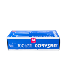 GUANTES CORYSAN LATEX T/MED. 100 UND. – foto del producto tejido guantes corysan