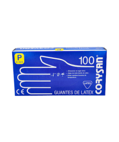 GUANTES CORYSAN LATEX T/PEQ. 100 UND. – foto del producto tejido guantes corysan