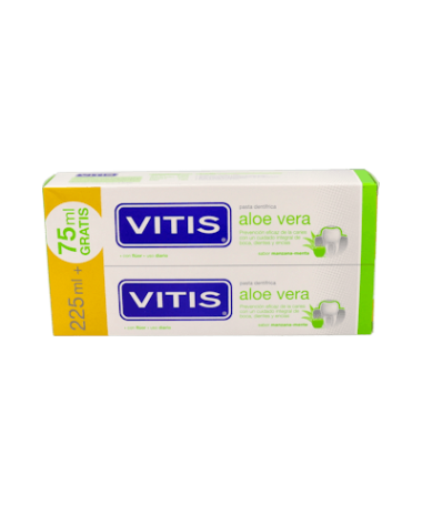 VITIS ALOE VERA PASTA DENT MANZ 2X150 ML – foto del producto vitis aloe vera