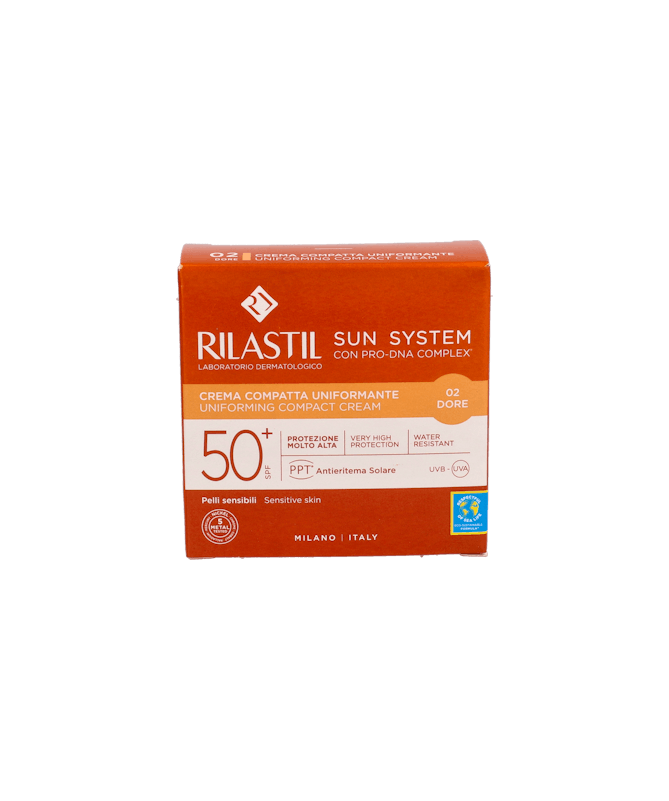 SUN SYSTEM 50+ COMPACTO DORE 10G – foto del producto cada sun system