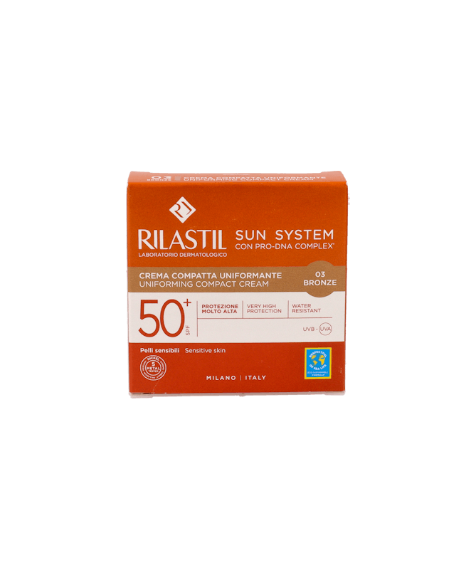 SUN SYSTEM 50+ COMPACTO BRONZE 10G – foto del producto cada sun system