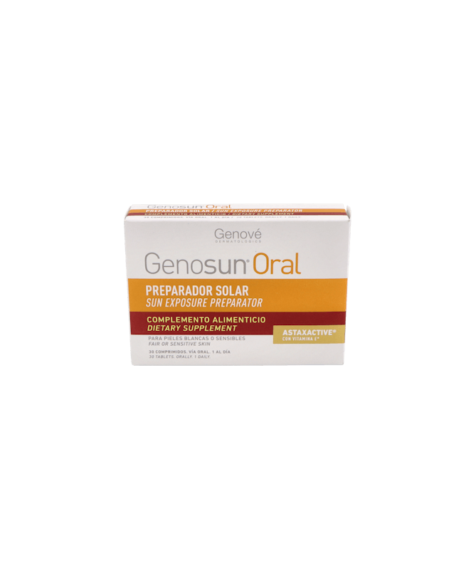 GENOSUN ORAL 30 COMPRIMIDOS – foto del producto cada genosun oral