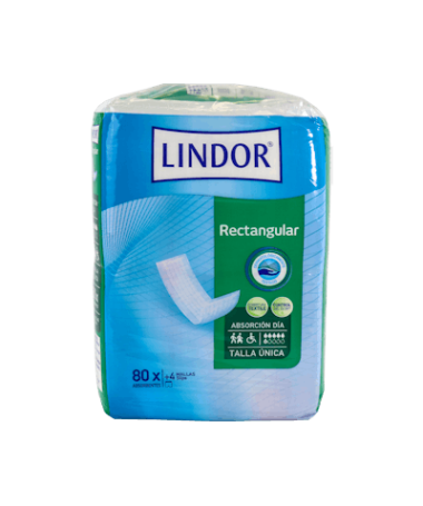 PAÑAL LINDOR RECTANGULAR DIA 80 UNIDADES – foto del producto pañal lindor rectangular