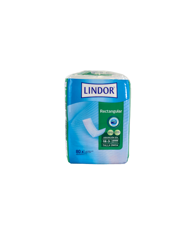 PAÑAL LINDOR RECTANGULAR DIA 80 UNIDADES – foto del producto pañal lindor rectangular