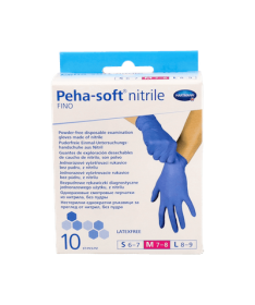 GUANTES PEHA S NITR FIN MD 10U – foto del producto cada guantes peha