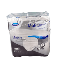 MOLICARE PAÑAL PREMIUM MOBILE 10DL – foto del producto tejido molicare pañal