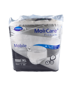 MOLICARE PAÑAL PREMIUM MOBILE 10D XL – foto del producto tejido molicare pañal