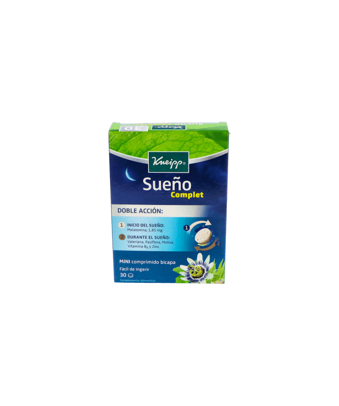 KNEIPP SUEÑO COMPLET 30 COMPRIMIDOS – foto del producto extracto valeriana officinalis