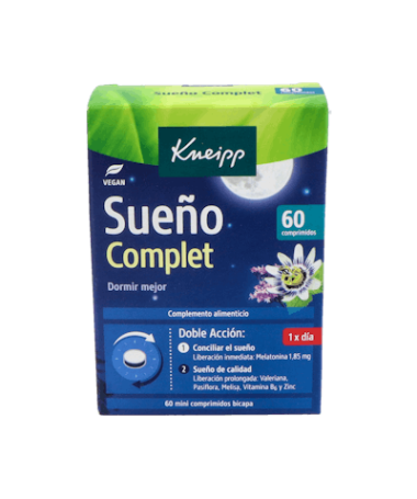 KNEIPP SUEÑO COMPLET 60 COMPRIMIDOS – foto del producto extracto valeriana officinalis
