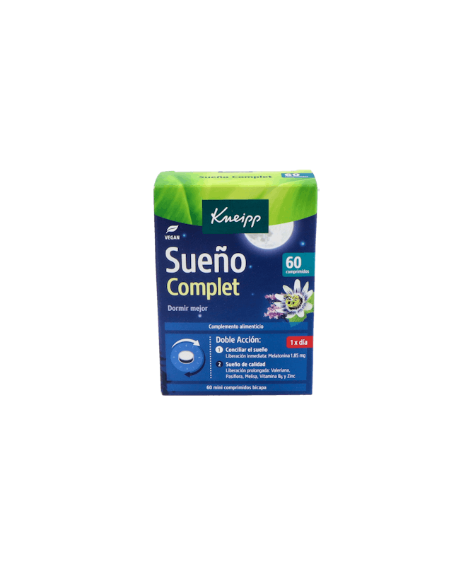 KNEIPP SUEÑO COMPLET 60 COMPRIMIDOS – foto del producto extracto valeriana officinalis
