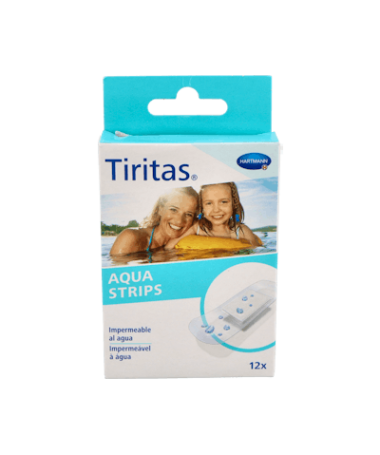 TIRITAS AQUA STRIPS 25 X 72 CM 12 UDS – foto del producto cada tiritas aqua