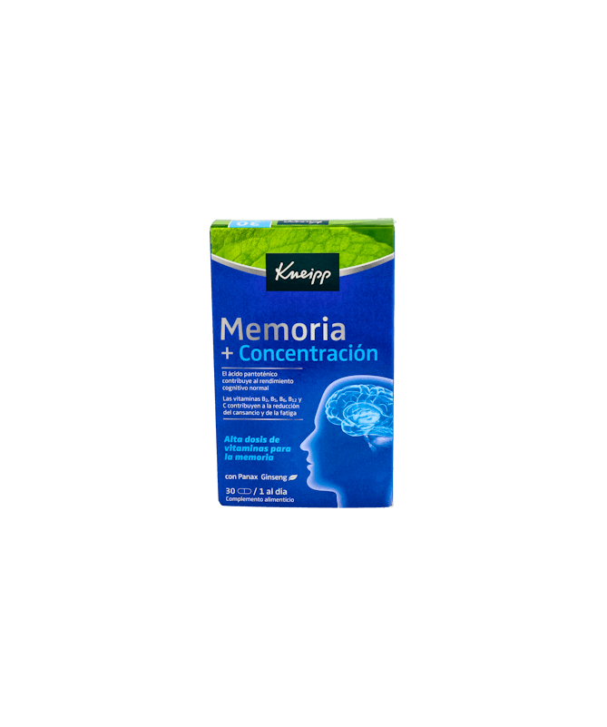 KNEIPP MEMORIA Y CONCENTRACION 30 CAPS – foto del producto kneipp memoria concentracion