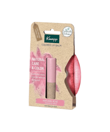 KNEIPP BALSAMO LABIAL NATURAL ROSE – foto del producto aceites kneipp balsamo