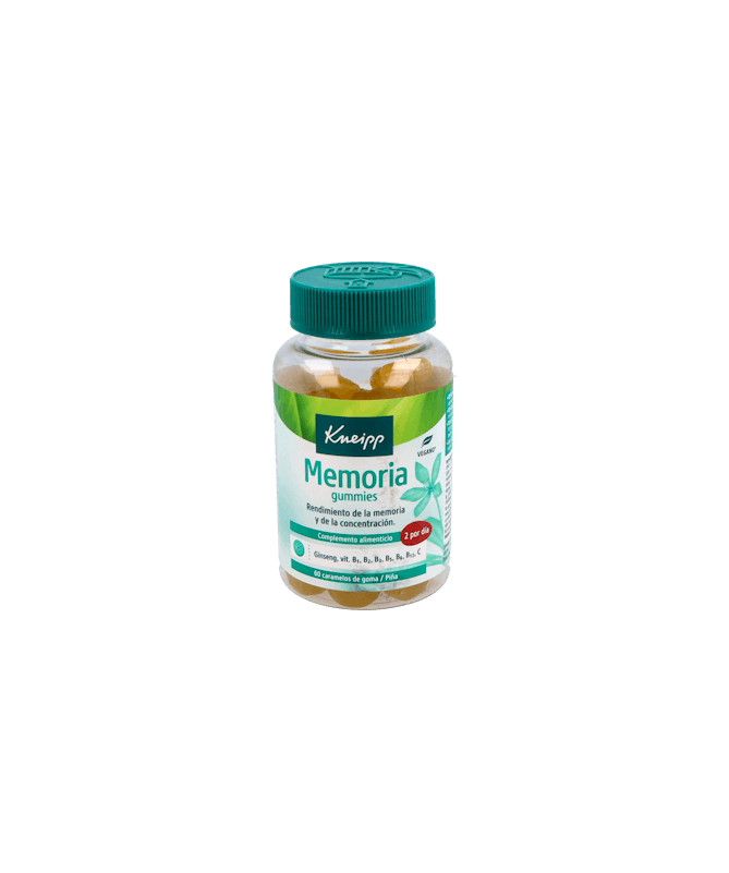 KNEIPP MEMORIA 60 GUMMIES SABOR PIÑA – foto del producto aceites kneipp memoria
