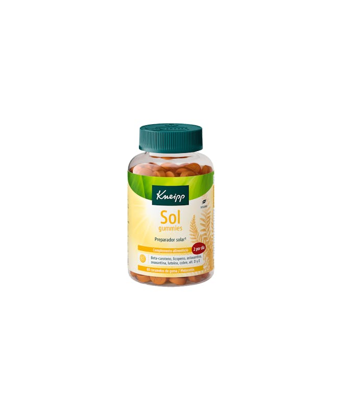 KNEIPP SOL GUMMIES 60 CARAM GOMA MELOCOT – foto del producto aceites kneipp sol
