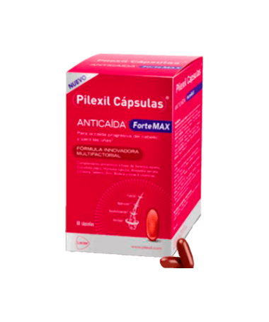 PILEXIL ANTICAIDA FORTEMAX 60 CAPS – foto del producto cada pilexil anticaida