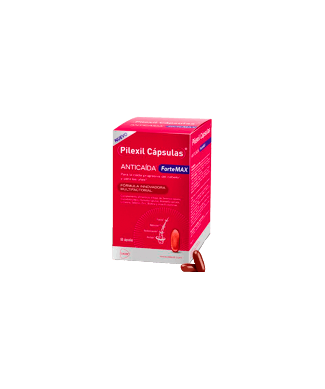 PILEXIL ANTICAIDA FORTEMAX 60 CAPS – foto del producto cada pilexil anticaida