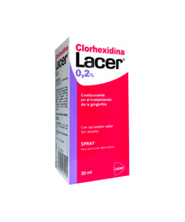 LACER CLORHEXIDINA 0.2% SPRAY 30 ML – foto del producto lacer clorhexidina spray