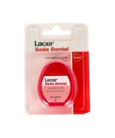 LACER SEDA DENTAL CERA Y FLUOR 50 METROS – foto del producto dental seda lacer