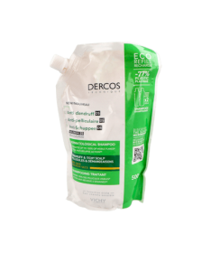 DERCOS CHAMPU ANTICASPA SECA ECOREFILL – foto del producto cada dercos champu