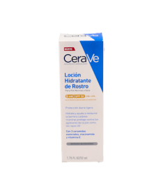 CERAVE LOCION HIDRAT ROSTRO SPF50 52 ML – foto del producto cada cerave locion