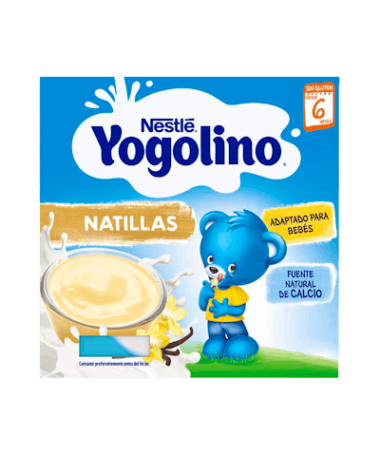 YOGOLINO NATILLAS VAINILLA 4 X 100 GR – foto del producto cada yogolino natillas