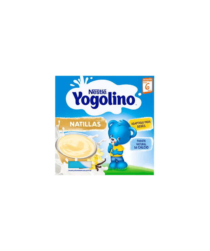 YOGOLINO NATILLAS VAINILLA 4 X 100 GR – foto del producto cada yogolino natillas