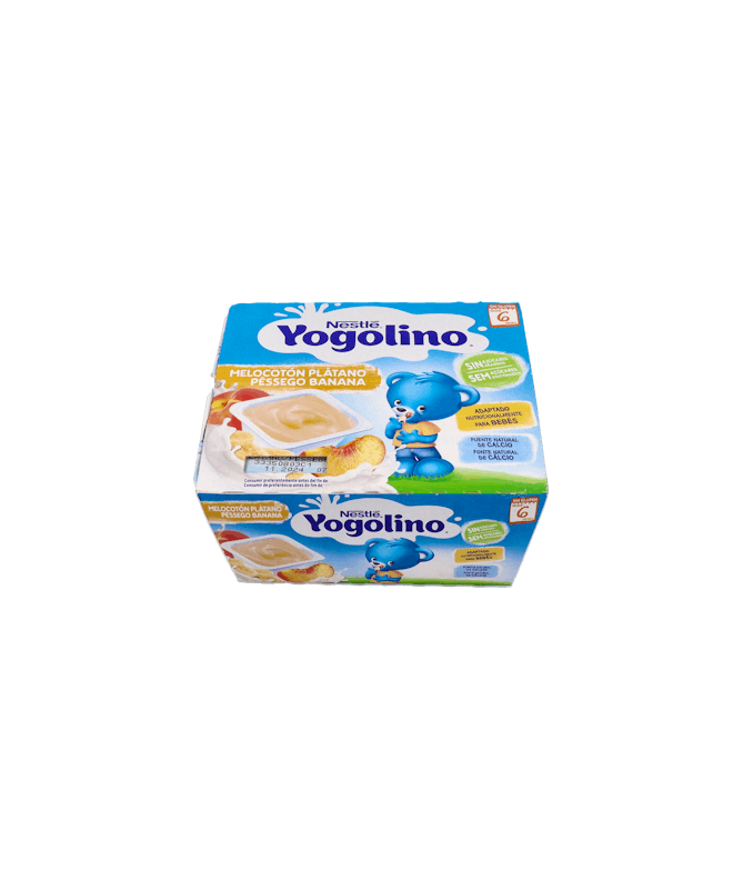 YOGOLINO MELOCOTONYPLATANO S/AZ 4X100G – foto del producto cada yogolino melocotonyplatano