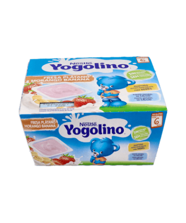 YOGOLINO FRESA Y PLATANO S/AZ 4X100G – foto del producto cada yogolino fresa