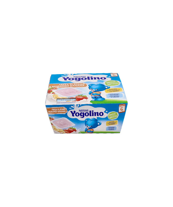YOGOLINO FRESA Y PLATANO S/AZ 4X100G – foto del producto cada yogolino fresa