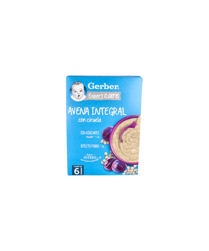 GERBER PAPILLA AVENA CON CIRUELA 1X250G – foto del producto cada gerber papilla