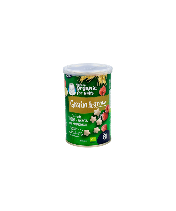 GERBER PUFF SNACK ORGANIC CER-FRAM 1x35G – foto del producto cada gerber puff